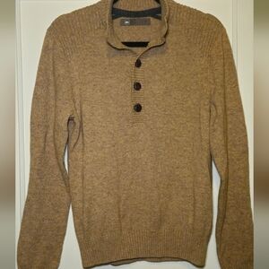 REI womens Light Brown Wool/cotton Blend Sweater